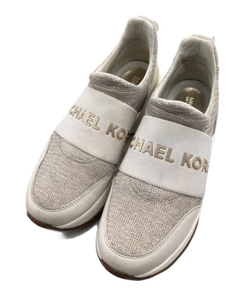 MICHAEL KORS（マイケルコース）MICHAEL KORS (マイケルコース) OLYMPIA SLIP ON/オリジナル スリッポン ベージュ サイズ:5.5Mの古着・服飾アイテム