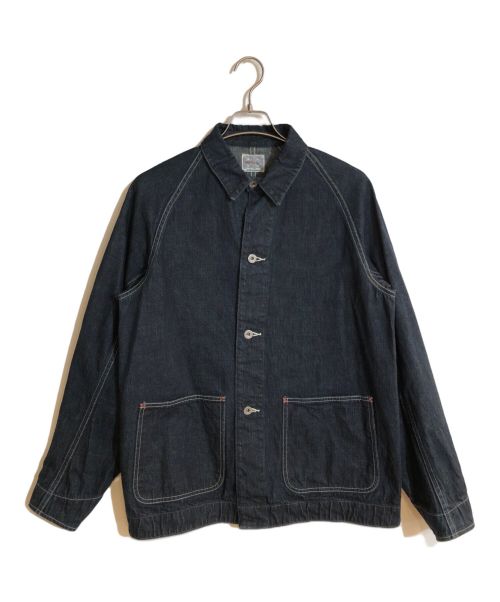 THE REAL McCOY'S（ザ・リアルマッコイズ）THE REAL McCOY'S (ザ・リアルマッコイズ) 8HU WW2 DENIM CHORE COAT インディゴ サイズ:38の古着・服飾アイテム