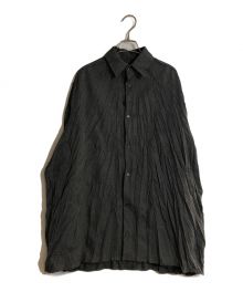 th（ティーエイチ）の古着「SHRINK OVERSIZED SHIRT/シュリンクオーバーサイズシャツ」｜グレー+