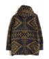 PENDLETON (ペンドルトン) Deluxe (デラックス) 別注ネイティブ柄ダッフルコート ブラウン×ネイビー サイズ:L：10000円