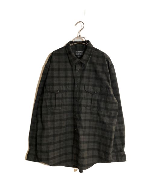 FILSON（フィルソン）FILSON (フィルソン) 長袖アラスカンガイドシャツ HEATHER GRAY/BLACK サイズ:XLの古着・服飾アイテム