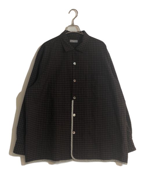 COMME des GARCONS HOMME（コムデギャルソン オム）COMME des GARCONS HOMME (コムデギャルソン オム) 開襟チェックシャツ ボールド×ブラック サイズ:不明の古着・服飾アイテム