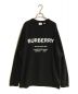 BURBERRY LONDON（バーバリーロンドン）の古着「Horseferry Print Crewneck Sweatshirt VNTAVLTDTHA」｜ブラック