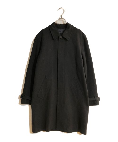 A.P.C.（アーペーセー）A.P.C. (アーペーセー) コットンウールステンカラーコート グレー サイズ:Mの古着・服飾アイテム