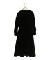 TORY BURCH (トリーバーチ) long-Sleeved Velvet Shirt Dress ブラック：20000円