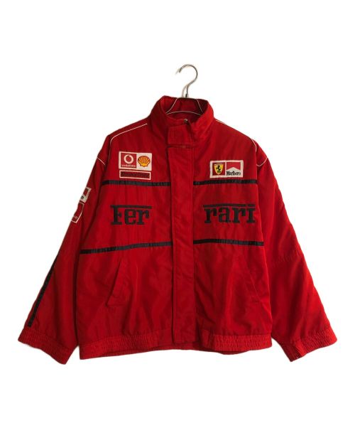 Ferrari（フェラーリ）Ferrari (フェラーリ) レーシングジャケット レッド サイズ:Lの古着・服飾アイテム