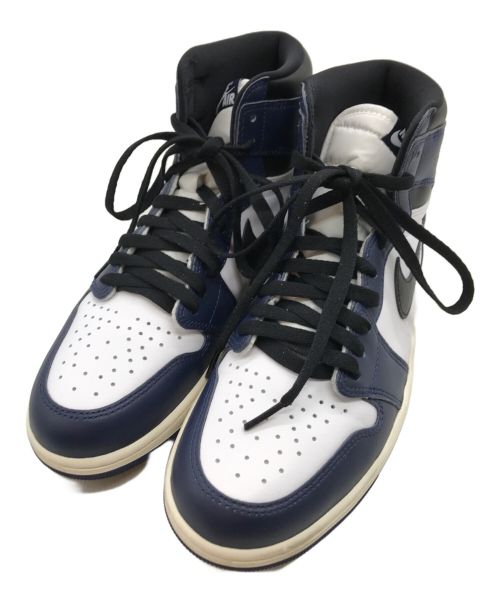 NIKE（ナイキ）NIKE (ナイキ) AIR JORDAN 1 RETRO HI OG/エアジョーダンレトロハイ ネイビー サイズ:28㎝の古着・服飾アイテム