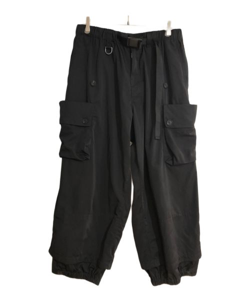 Y-3（ワイスリー）Y-3 (ワイスリー) CUFFED TWILL PANT/カフド ツイル パンツ ブラック サイズ:Lの古着・服飾アイテム