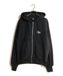 stussy（ステューシー）の古着「Zip up Hoody Parker/ジップアップフーディパーカー」｜ブラック