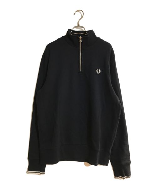 FRED PERRY（フレッドペリー）FRED PERRY (フレッドペリー) Half Zip Sweatshirt/ハーフジップスウェットシャツ ネイビー サイズ:Lの古着・服飾アイテム