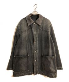 LITTLEBIG（リトルビッグ）の古着「22AW DENIM COVERALLS」｜ブラック