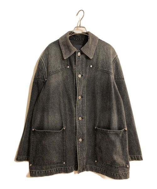 LITTLEBIG（リトルビッグ）LITTLEBIG (リトルビッグ) 22AW DENIM COVERALLS ブラック サイズ:44の古着・服飾アイテム