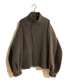 stein（シュタイン）の古着「OVER SLEEVE BOA MELTON JACKET」｜グレー