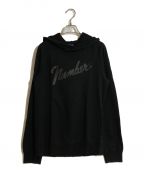 NUMBER (N)INEナンバーナイン）の古着「FENDER LOGO SWEAT PARKER/フェンダーロゴスウェットパーカー」｜ブラック