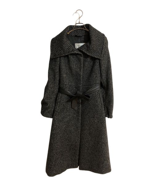 MaxMara（マックスマーラ）MaxMara (マックスマーラ) カシミヤシルク混スタンドカラーコート グレー サイズ:40の古着・服飾アイテム