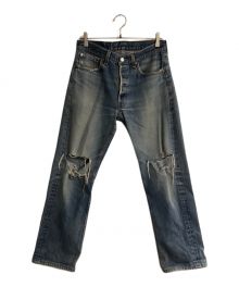 LEVI'S（リーバイス）の古着「501XXダメージ加工デニムパンツ」｜インディゴ