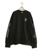 SUPREME×THE NORTH FACEシュプリーム×ザ ノース フェイス）の古着「24SS GRAPHIC CREWNECK SWEATSHIRT/グラフィッククルーネックスウェットシャツ」｜ブラック