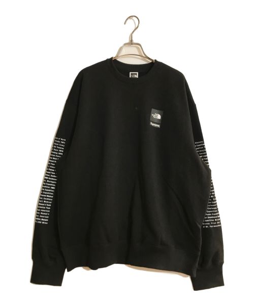 SUPREME（シュプリーム）Supreme (シュプリーム) THE NORTH FACE (ザ ノース フェイス) 24SS GRAPHIC CREWNECK SWEATSHIRT/グラフィッククルーネックスウェットシャツ ブラック サイズ:L 未使用品の古着・服飾アイテム