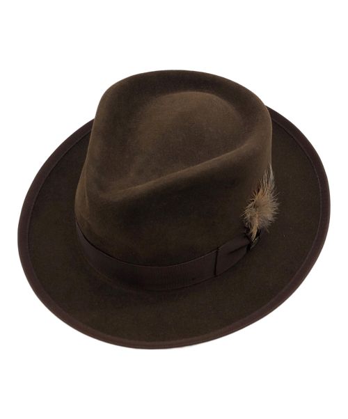 STETSON（ステットソン）STETSON (ステットソン) WHIPPET ROYAL DELUXE ブラウン サイズ:7 3/4の古着・服飾アイテム