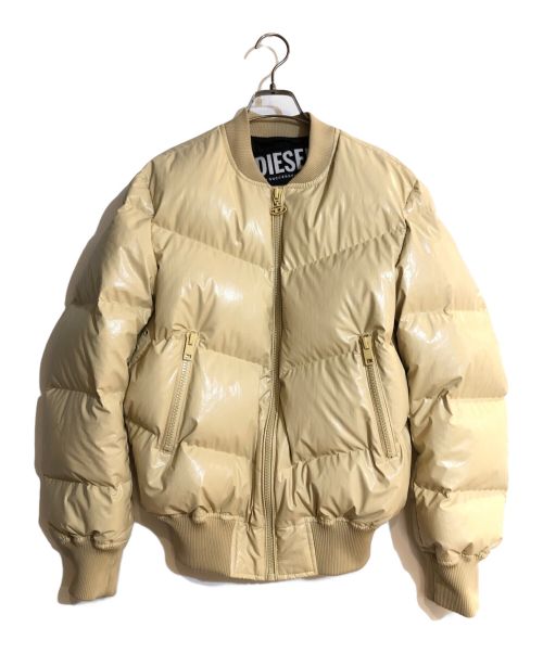 DIESEL（ディーゼル）DIESEL (ディーゼル) W-STEN DOWN JACKET/ ダウン ジャケット ベージュ サイズ:Sの古着・服飾アイテム