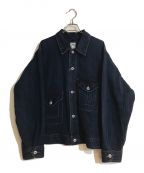 POST O'ALLS×BEAMS PLUSポストオーバーオールズ×ビームスプラス）の古着「別注 SHORT CRUZER HERRINGBONE DENIM」｜インディゴ