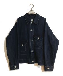 POST O'ALLS×BEAMS PLUS（ポストオーバーオールズ×ビームスプラス）の古着「別注 SHORT CRUZER HERRINGBONE DENIM」｜インディゴ