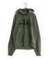 stussy（ステューシー）の古着「OVAL CORP. ZIP HOODIE/オーバルコープジップフーディー」｜グリーン