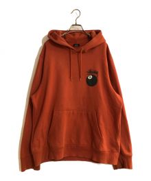 stussy（ステューシー）の古着「8 Ball Pull Over Hoody Parker」｜オレンジ