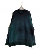 steinシュタイン）の古着「OVERSIZED GRADATION MOHAIR LS/オーバーサイズグラデーションモヘアLS」｜ブルー