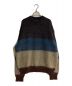 YOKE（ヨーク）の古着「MOHAIR BORDER CREWNECK SWEATER/モヘアボーダークールネックセーター」｜パープル