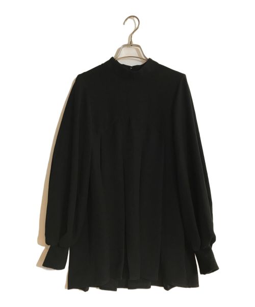 ENFOLD（エンフォルド）ENFOLD (エンフォルド) BOX-PLEATS PULLOVER ブラック サイズ:38の古着・服飾アイテム