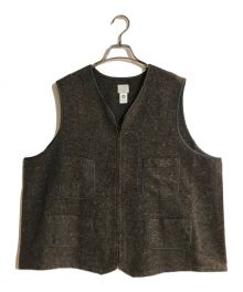 POST O'ALLS（ポストオーバーオールズ）の古着「Fleece Vest」｜ベージュ