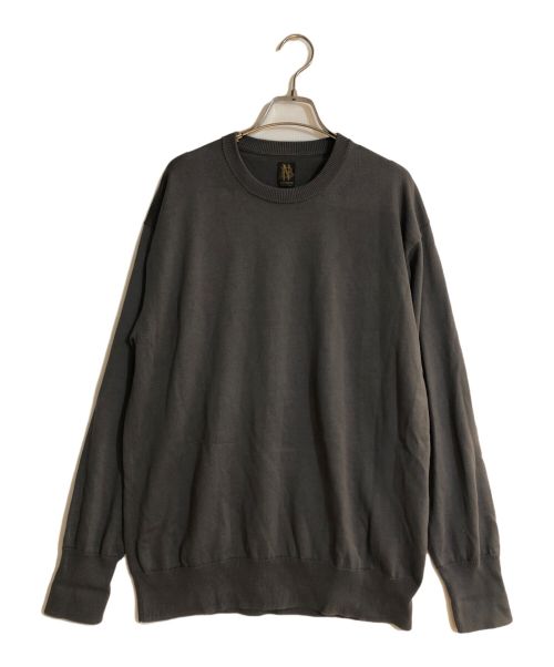 BATONER（バトナ―）BATONER (バトナ―) THE SEAISLAND COTTON CREW NECK/シーアイランドコットンクルーネック グレー サイズ:2の古着・服飾アイテム