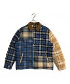 KITHキス）の古着「Murray Quilted Shirt Jacket」｜ブルー