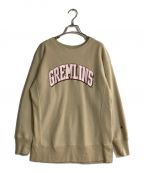 Champion×gremlinsチャンピオン×グレムリン）の古着「別注スウェット」｜ベージュ