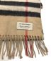 BURBERRY (バーバリー) メガチェック カシミヤマフラー ベージュ：25000円