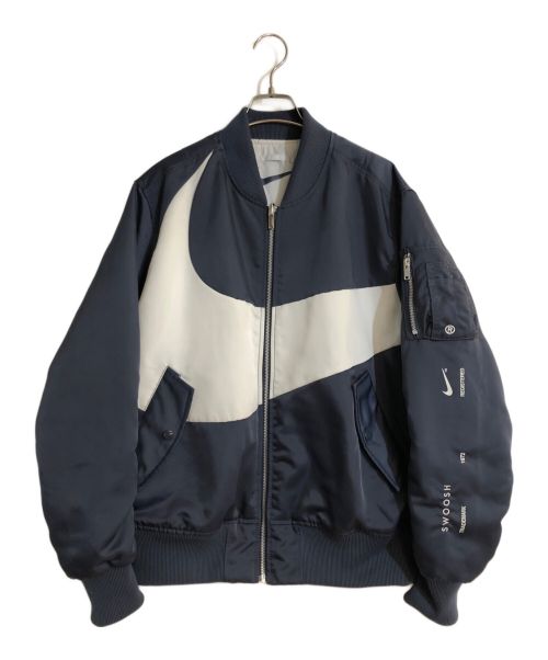 NIKE（ナイキ）NIKE (ナイキ) AS M NSW SYNFL SWOOSH BOMBER THUNDER ジャケット BLUE/PHOTON DUST/PHOTON サイズ:Lの古着・服飾アイテム