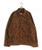 Wrangler×WACKO MARIAラングラー×ワコマリア）の古着「Leopard Zip Up Blouson/レオパードジップアップブルゾン」｜ブラウン