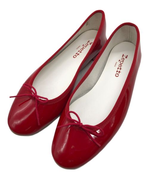 repetto（レペット）repetto (レペット) パテントバレーシューズ レッド サイズ:SIZE 38の古着・服飾アイテム