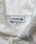 中古・古着 LACOSTE (ラコステ) ロゴプリントフードスウェットシャツ ホワイト サイズ:L 未使用品：8000円