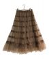 MUVEIL (ミュベール) 24FW RIBBON TULLE SKIRT ブラウン サイズ:36：13000円