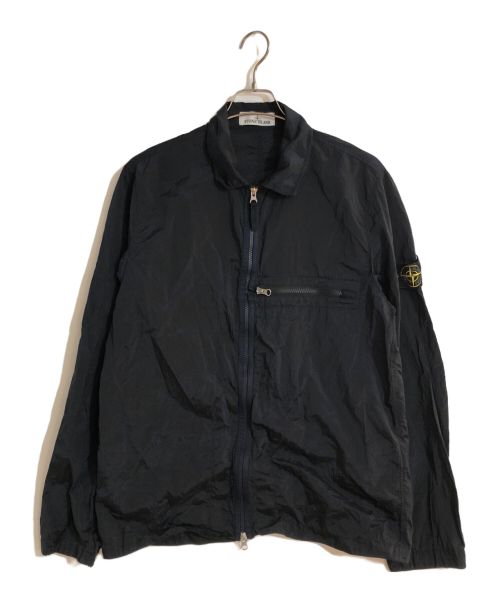 STONE ISLAND（ストーンアイランド）STONE ISLAND (ストーンアイランド) NYLON METAL OVERSHIRT/ナイロンメタルオーバーシャツ ネイビー サイズ:Lの古着・服飾アイテム