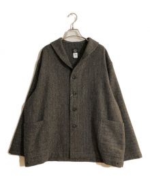 POST O'ALLS×Southwick別注（ポストオーバーオールズ）の古着「WOOL NAVY BLU-F」｜ブラウン