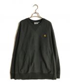 CarHarttカーハート）の古着「AMERICAN SCRIPT SWEAT」｜グリーン