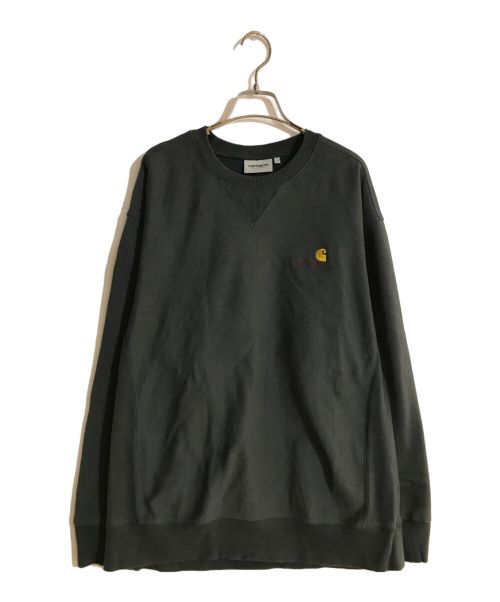 CarHartt（カーハート）CarHartt (カーハート) AMERICAN SCRIPT SWEAT グリーン サイズ:Lの古着・服飾アイテム