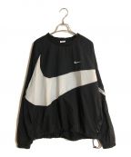 NIKEナイキ）の古着「Sportswear Big Swoosh Woven Jacket/ナイキ ウーブン スウッシュ」｜ブラック