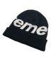 Supreme (シュプリーム) BIG LOGO BEANIE/ビッグロゴビーニー ブラック：8000円