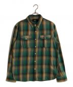 RRLダブルアールエル）の古着「MATLOCK WEST SPORT SHIRT/マトロックウエストスポーツシャツ」｜グリーン