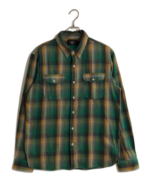 RRL（ダブルアールエル）RRL (ダブルアールエル) MATLOCK WEST SPORT SHIRT/マトロックウエストスポーツシャツ グリーン サイズ:Lの古着・服飾アイテム