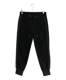 PAUL SMITH（ポールスミス）の古着「SIDE STRIPE TRACK PANTS/サイドストライプトラックパンツ」｜ブラック